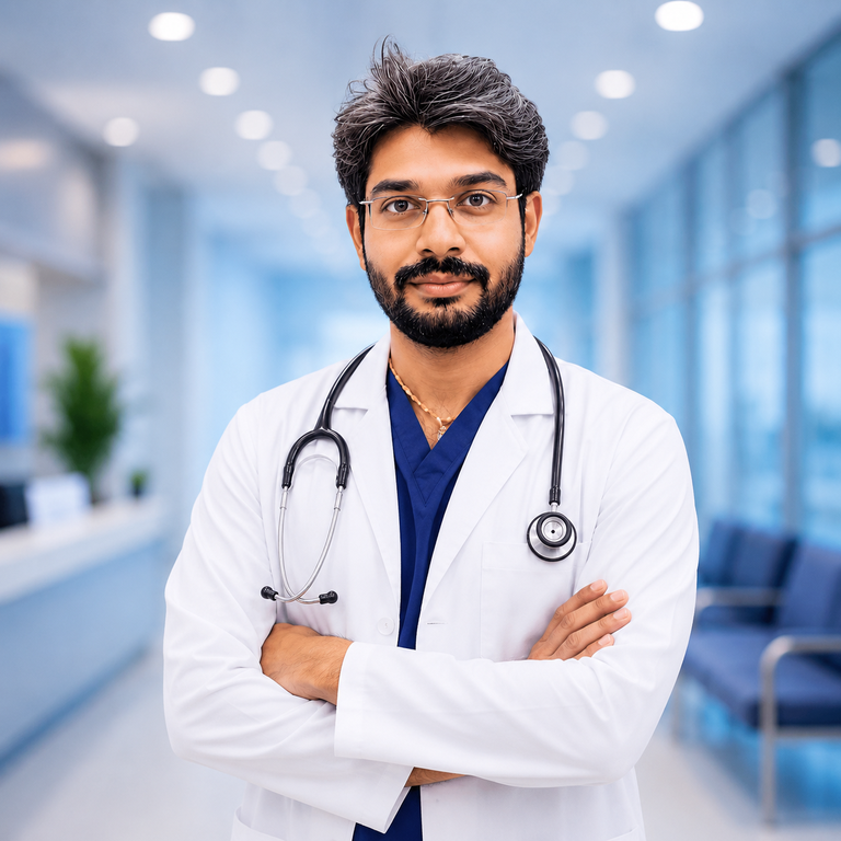 Portrait of Dr Srinivasa Karthik Appa, General Surgery specialist at Wellness Hospitals